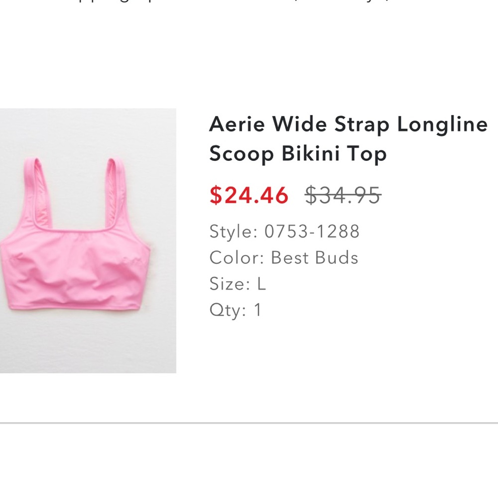 Aerie bathing suit top